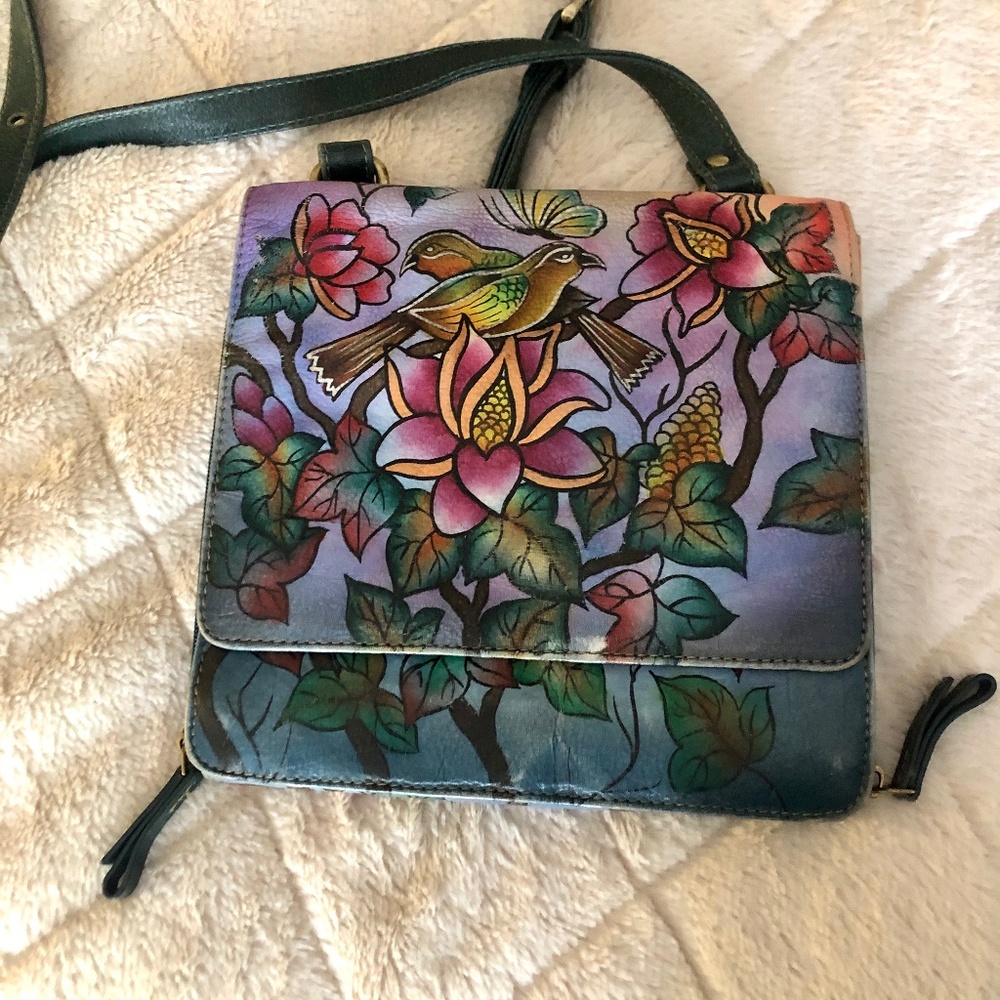 Vintage Sharif Handpainted Cross Body Bag
